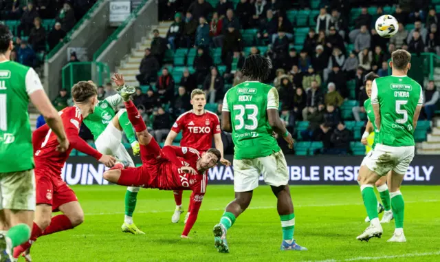 95th minute: Ester Sokler's incredible scissor kick restores Aberdeen's lead