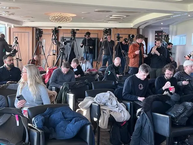 The media room at Carrington