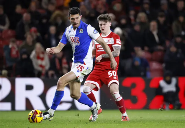 Middlesbrough Blackburn match action