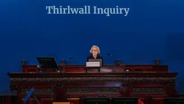 A picture taken at the inquiry in September