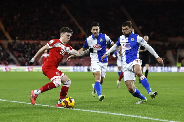 Middlesbrough v Blackburn match action