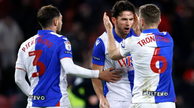 Blackburn celebrate victory