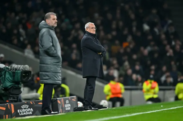 Claudio Ranieri on the touchline