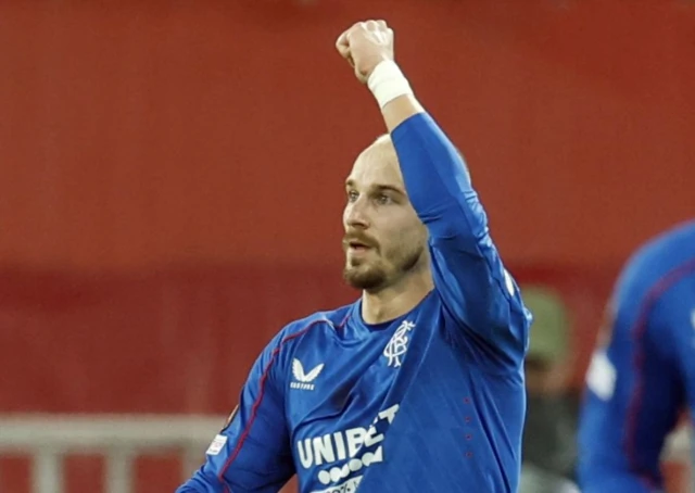 Vaclav Cerny of Rangers FC celebrates