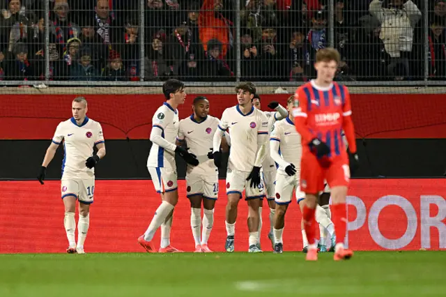 Christopher Nkunku of Chelsea celebrates