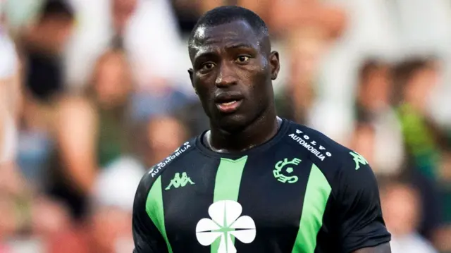 Cercle Brugge's Kevin Denkey in action during a UEFA Europa League 2nd Qualifying Round Second Leg match between Cercle Brugge and Kilmarnock at Jan Breydel Stadium, on August 01, 2024, in Brugge, Belgium