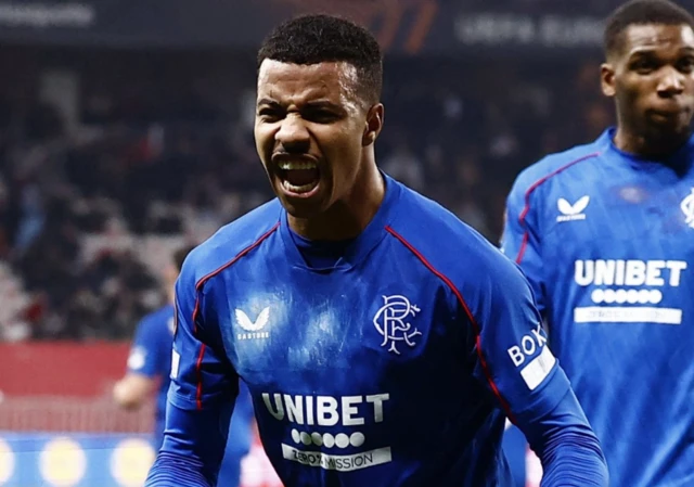 Rangers' Hamza Igmane celebrates