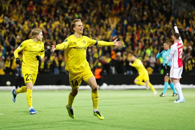 Ulrik Saltnes of FK Bodo/Glimt celebrates a goal