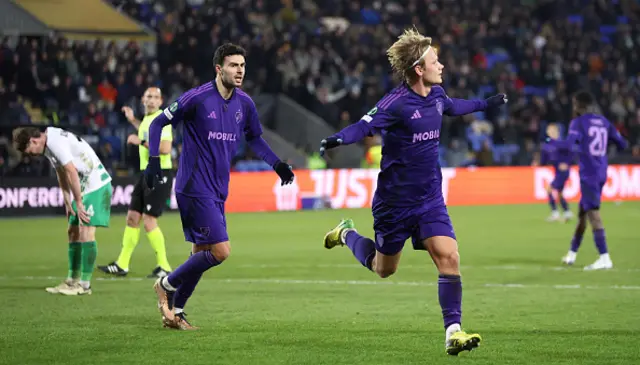 Tobias Gulliksen of Djurgarden celebrates