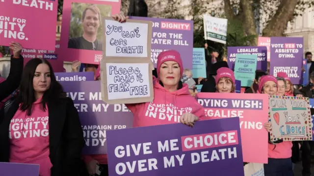 Assisted dying protest