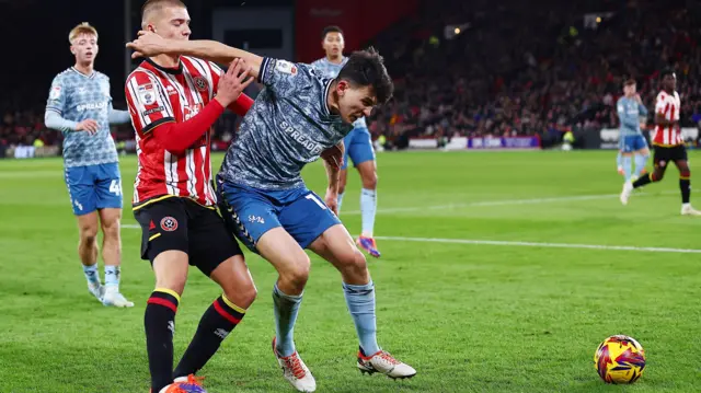 Sheffield United v Sunderland match action