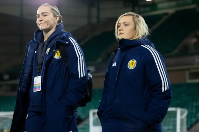 Scotland's Lee Gibson and Erin Cuthbert