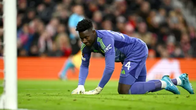 Man Utd goalkeeper Andre Onana