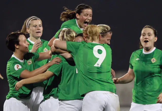 Northern Ireland celebrate