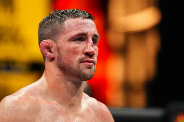 Brendan Loughnane with a cut on his nose