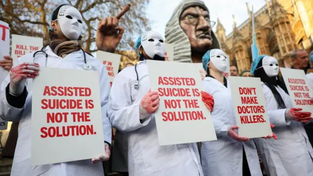 Assisted dying protest