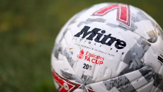 An Emirates FA Cup football