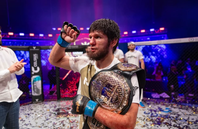 Timur Khizriev with his PFL belt