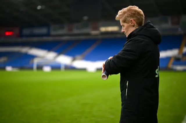 Eileen Gleeson at the Cardiff City Stadium