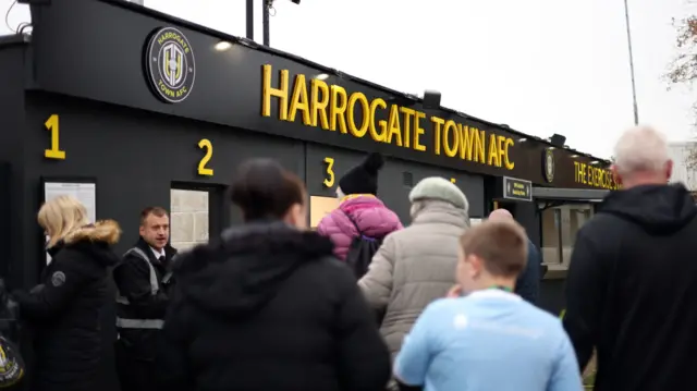 Fans at Harrogate Town