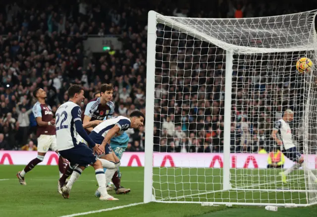 Tottenham Hotspur's Dominic Solanke scores their third goal