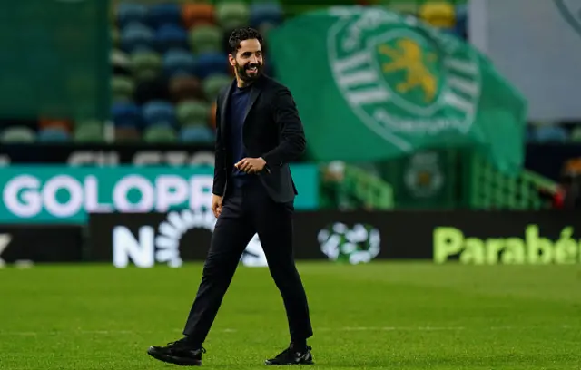 Head coach Ruben Amorim of Sporting CP celebrates