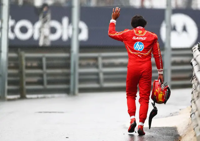 Carlos Sainz at the Brazil GP.