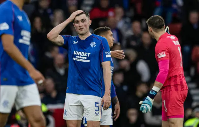 Rangers look dejected