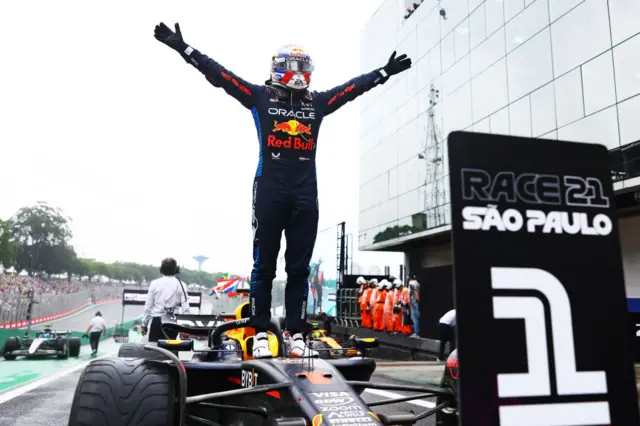 Max Verstappen at the Brazil GP.