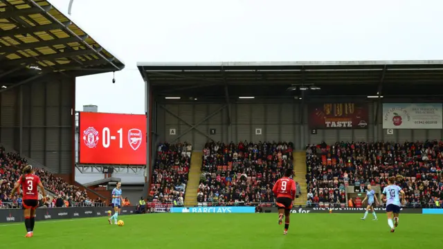 Leigh Sports Village wide view during play