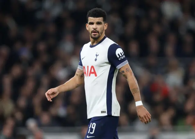 Tottenham Hotspur's Dominic Solanke reacts