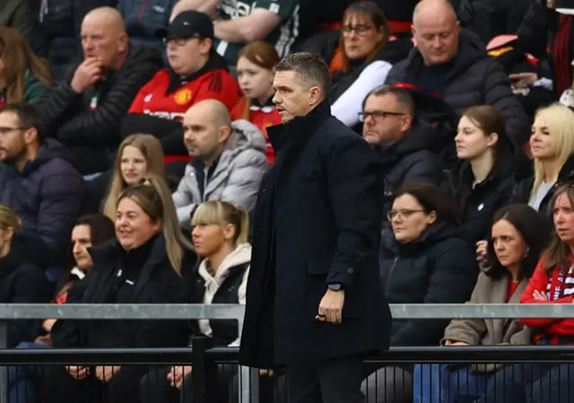 Skinner stands on the touchline