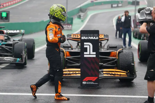 Lando Norris at the Brazil GP.