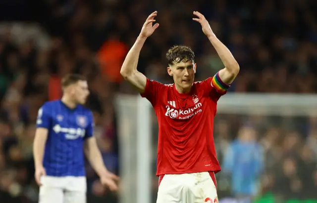 Nottingham Forest's Ryan Yates reacts.