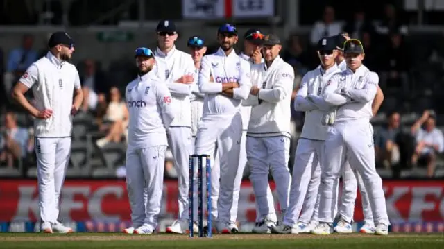 England watching the big screen