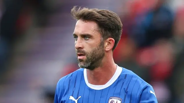 Will Grigg playing for Chesterfield