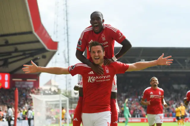 Nottingham Forest celebrate