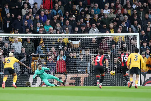 Justin Kluivert of AFC Bournemouth scores