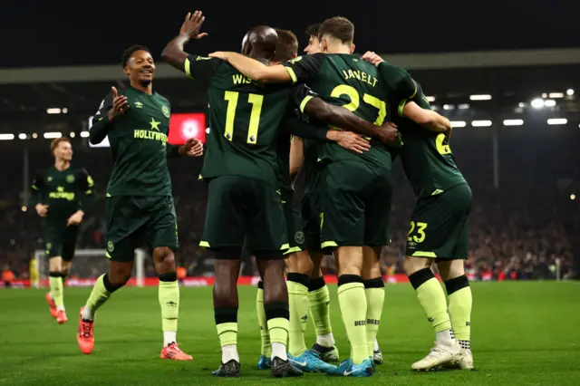 Brentford celebrate