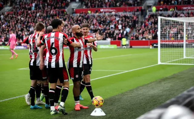 Brentford celebrate