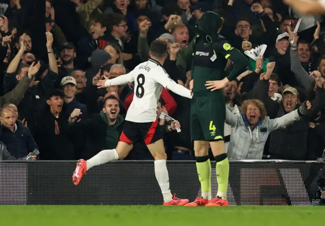 Harry Wilson celebrates