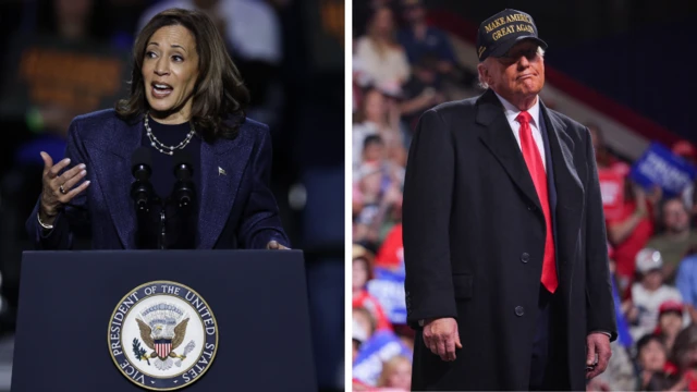 On Sunday Kamala Harris spoke in Michigan while Donald Trump addressed a rally in Georgia