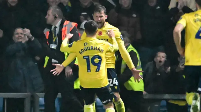 Hidde Ter Avest celebrates scoring for Oxford