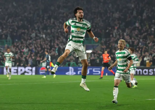 Celtic celebrate a goal