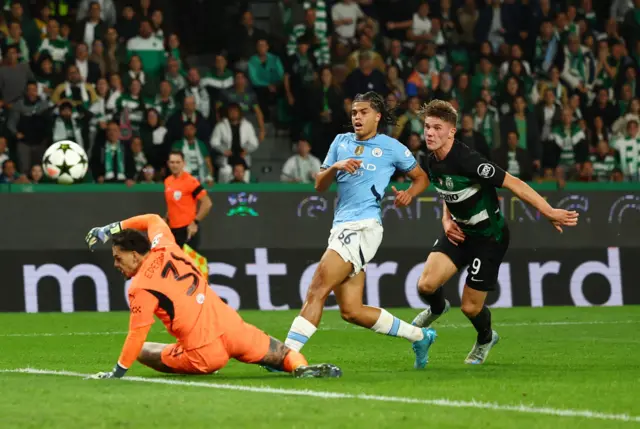 Gyokeres chips Ederson to equalise for Sporting