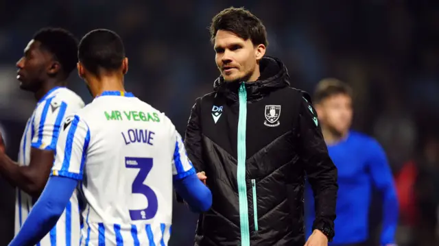 Sheffield Wednesday manager Danny Rohl at full-time