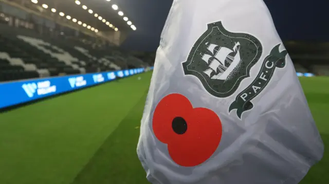 Corner flag at Home Park