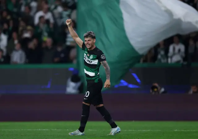 Maximiliano Araujo celebrates scoring his team's second goal