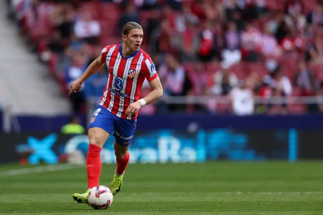 Conor Gallagher playing for Atletico Madrid