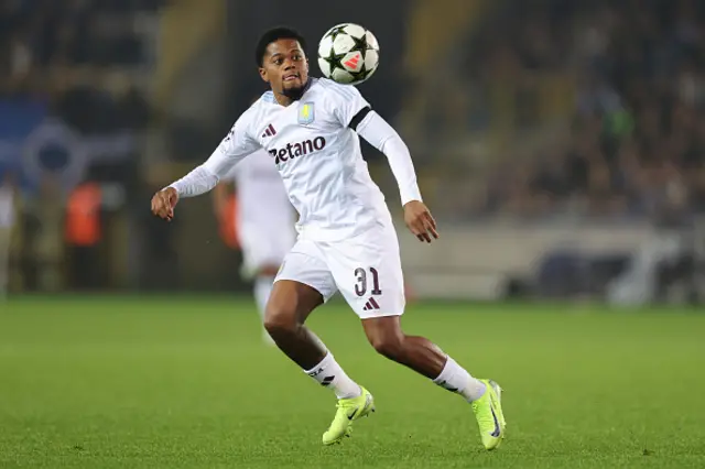 Leon Bailey of Aston Villa on the ball